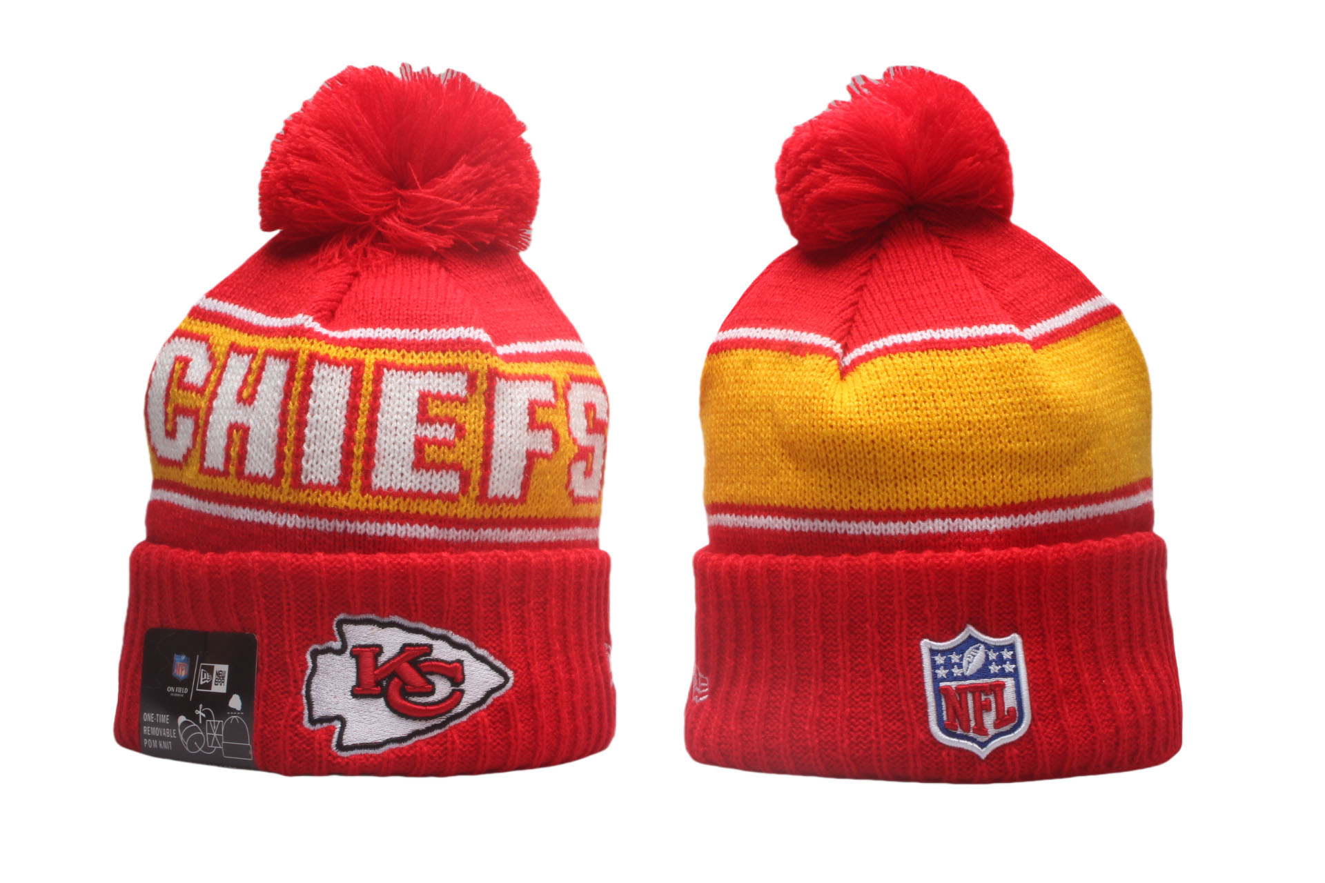 2024 NFL Kansas City Chiefs red beaines->->Sports Caps